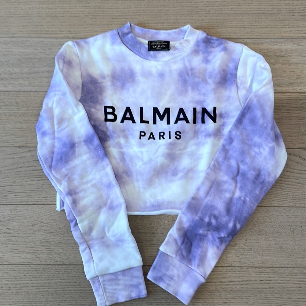 BALMAIN Cropped Sweatshirt